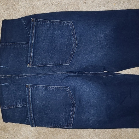 Free People 28 Jeggings Dark Denim Distressed Hem - Picture 5 of 10